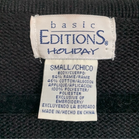 VIntage Basic Editions Holiday Christmas Patchwork Sweater Vest - Picture 3 of 7